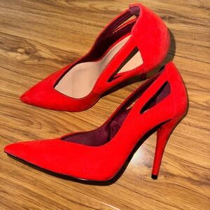Elegant Red Stiletto Heels Zara